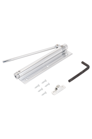 NOTEDO Доводчик дверной пружинный DS-19 хром до 30 кг.БЛИСТЕР (60)