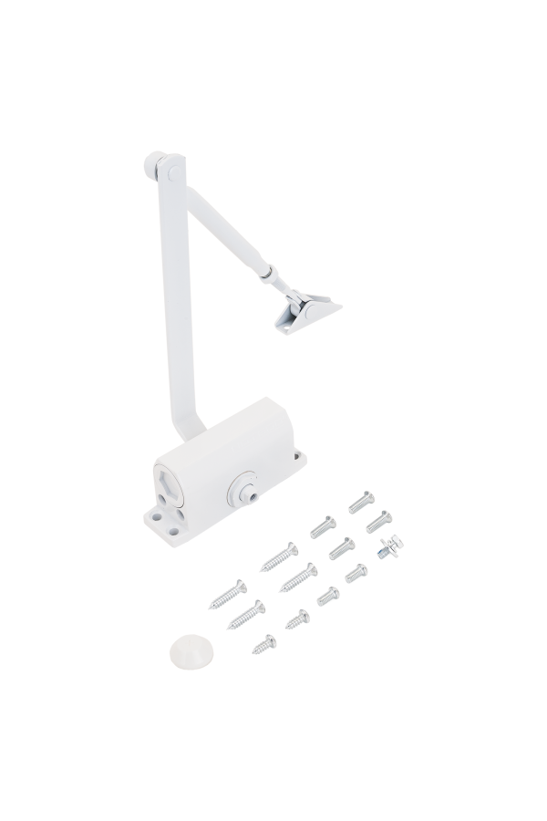NOTEDO Доводчик дверной  DC-030 WHITE до 35 кг белый (10)