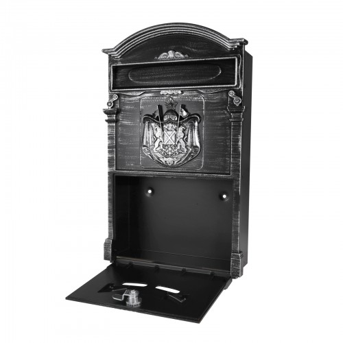 Ящик почтовый АЛЛЮР №4010В старое серебро (5)