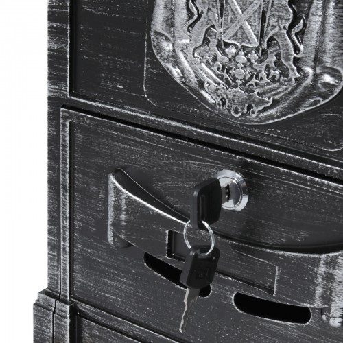 Ящик почтовый АЛЛЮР №4010В старое серебро (5)