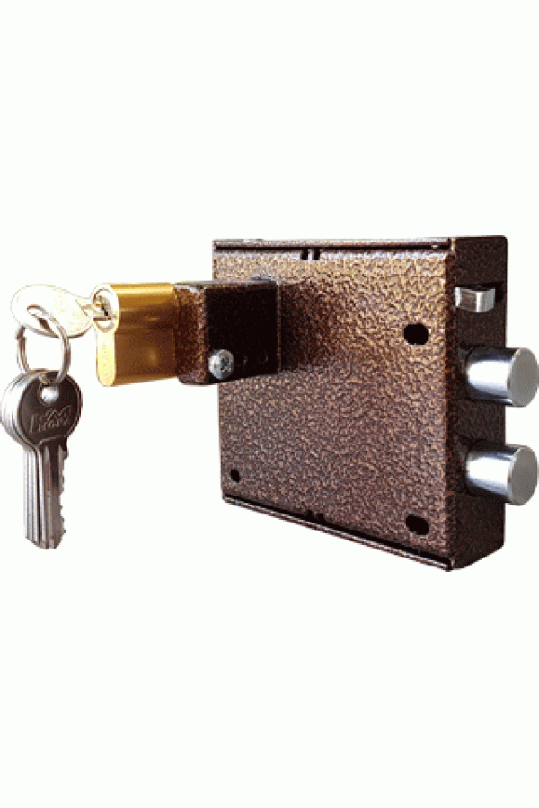 Полис-111 с ц/м, кнопка откр., без блока питания Замок накладной электромеханический (15)