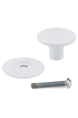 Реж РКК-05 Бел Ручка-кнопка меб (10!!!)