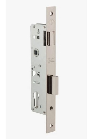 KALE 153  30mm W/B никель б/о, б/н, б/мех.секр. м/о 85мм Замок врезной б/руч (30)
