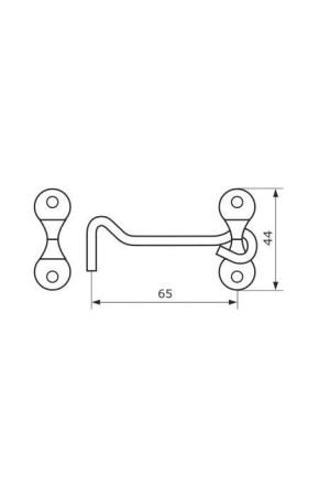 Домарт крючок прутковый мод.3  б/п (50)