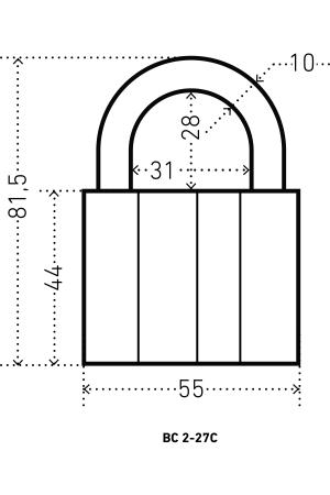 АЛЛЮР  ВС2-27х3 МАСТЕР КЛЮЧ компл.-3 шт. Замок навесной (10)