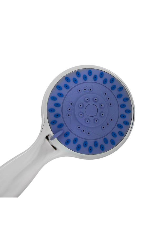 ХБ Лейка для душа со шлангом 1,5м и держателем, водосберегающая, 5 режимов, держатель для лейки, душевой комплект серебро