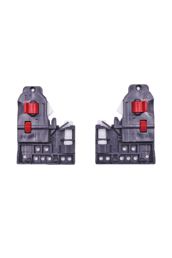 ХБ Направляющие мебельные 2D скрытого монтажа с доводчиком 600мм полного выдвижения