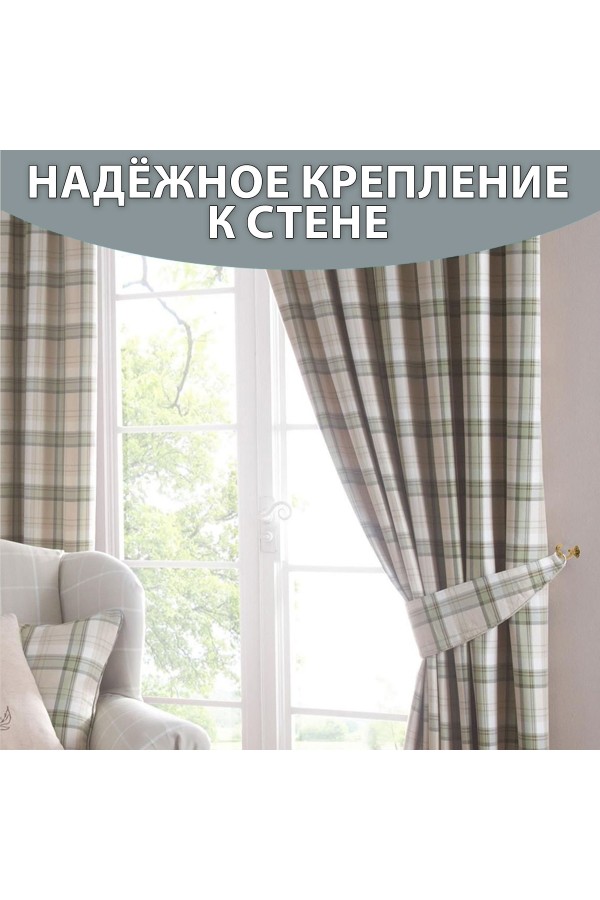 Крючки под подхваты, держатель для штор Шарик WW - Белый