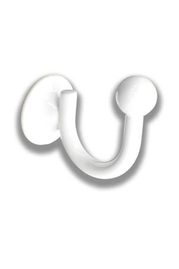 Крючки под подхваты, держатель для штор Шарик WW - Белый