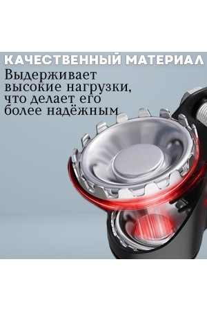 ХБ Колесо усиленное с подшипником черная резина поворотное с тормозом 40мм 2шт