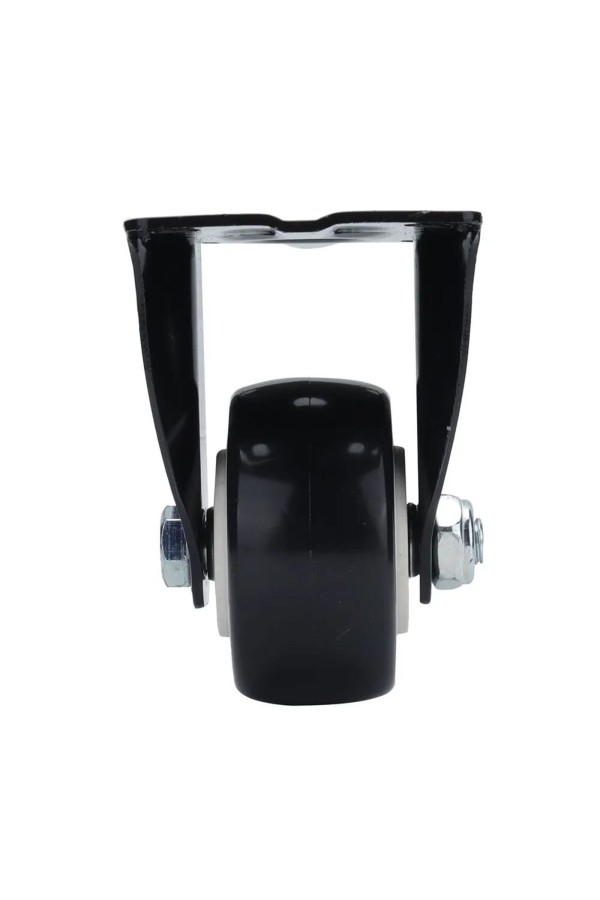 ХБ Колесо усиленное с подшипником черная резина неповоротное 40мм 2шт