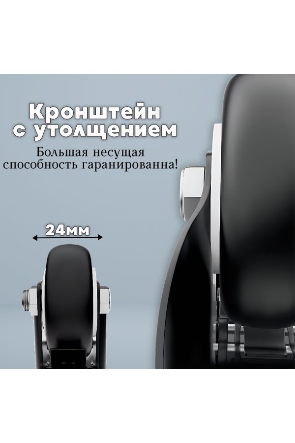 ХБ Колесо усиленное с подшипником черная резина поворотное 40мм 2шт