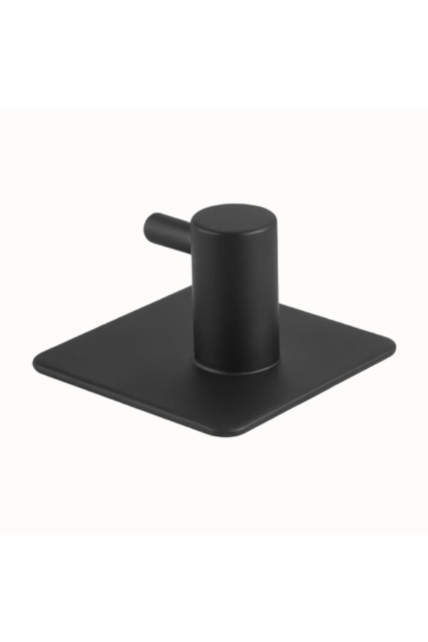 Крючки самоклеящиеся металлические для ванной и кухни, чёрные 3 шт