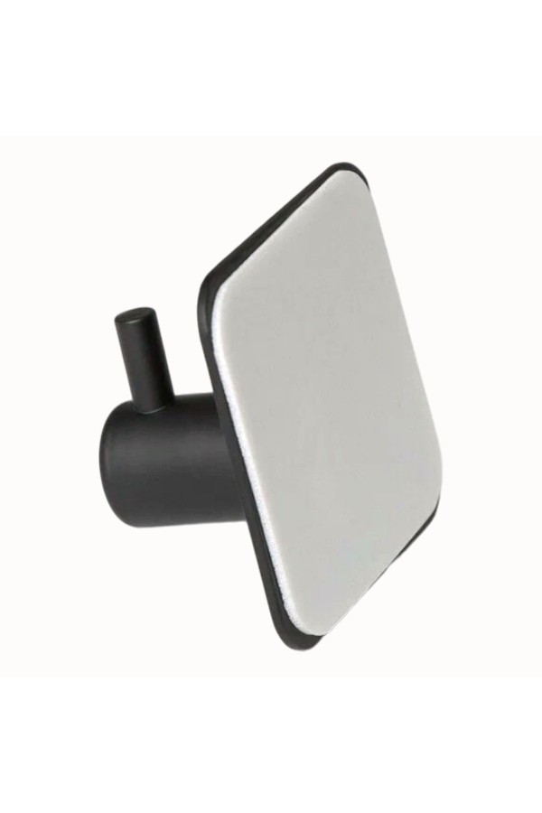 Крючки самоклеящиеся металлические для ванной и кухни, чёрные 4 шт