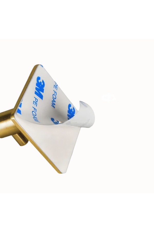 Крючки самоклеящиеся металлические для ванной и кухни, золотые 2 шт