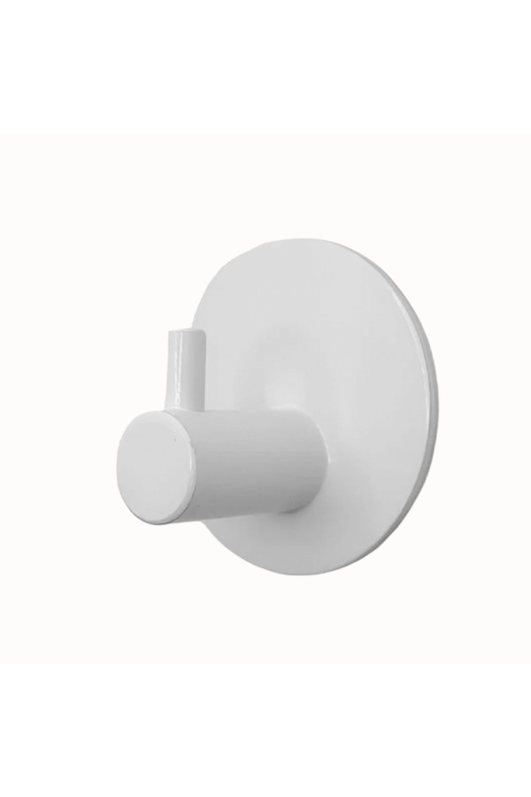 Крючки самоклеящиеся для ванной и кухни, белые 2 шт