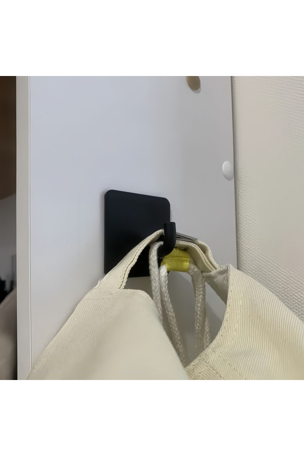 Крючки самоклеющиеся для ванной и кухни, чёрные 2 шт Крючок самоклеящийся металлический настенный