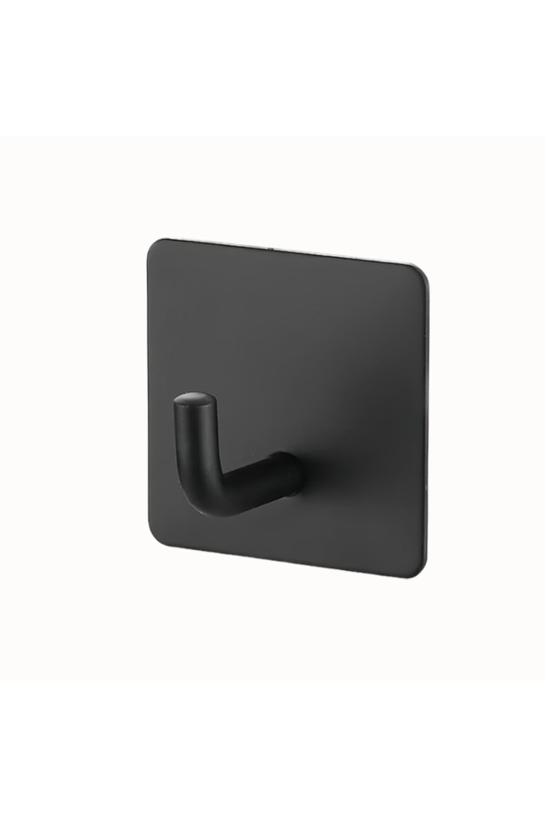 Крючки самоклеющиеся для ванной и кухни, чёрные 2 шт Крючок самоклеящийся металлический настенный