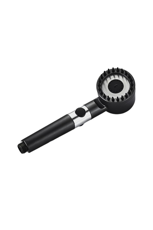 ХБ Лейка для душа массажная, 3 режима водосберегающая MASAGE Black