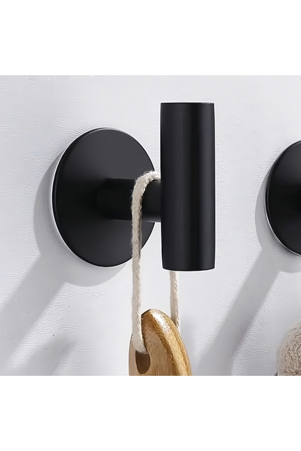 Крючки самоклеющиеся металлические для ванной комнаты и кухни 2 шт. / Вешалка для полотенец в ванну