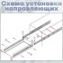ХБ Шариковые направляющие для мебели полного выдвижения, без доводчика 450мм/35мм на 4 ящика