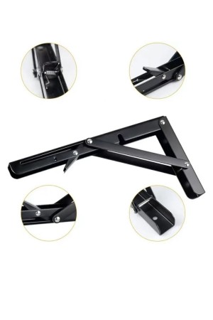 ХБ Кронштейн складной 350*174мм Чёрный