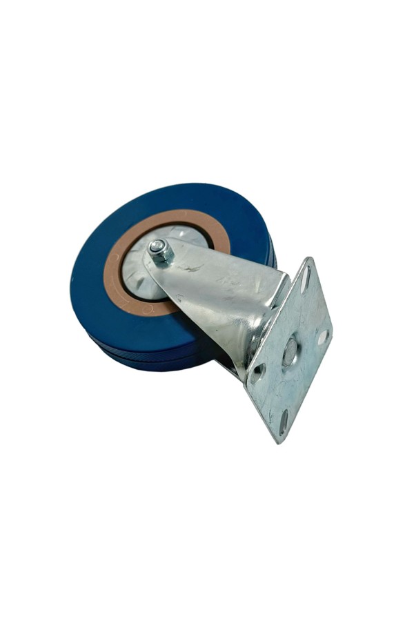 ХБ Колесо мебельное поворотное на площадке BLUE 100мм 2шт