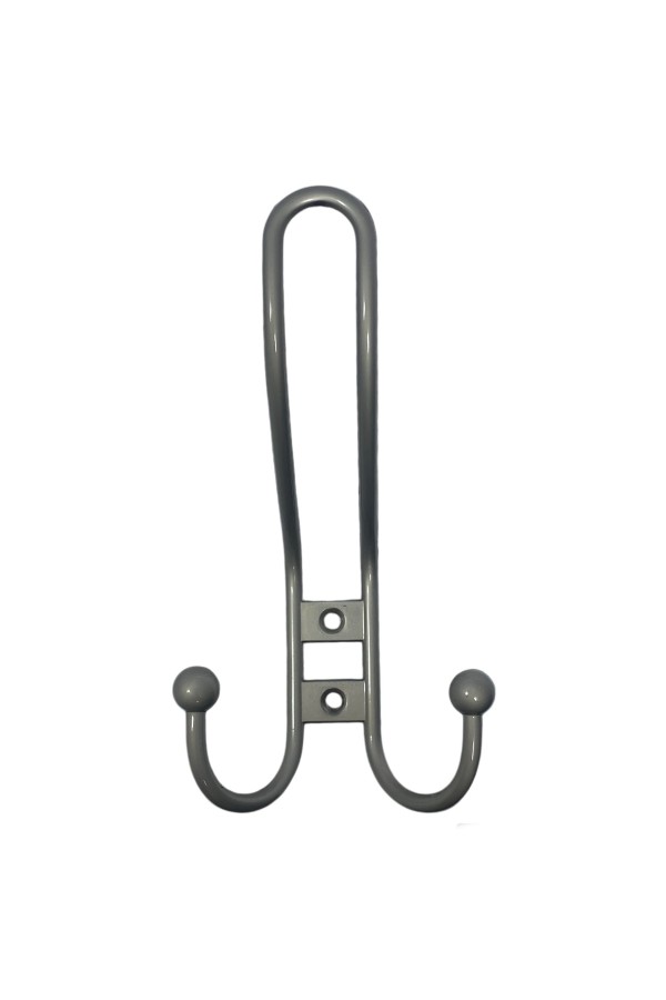 ХБ Крючок для одежды настенный трехрожковый прутковый Матовый никель 3шт