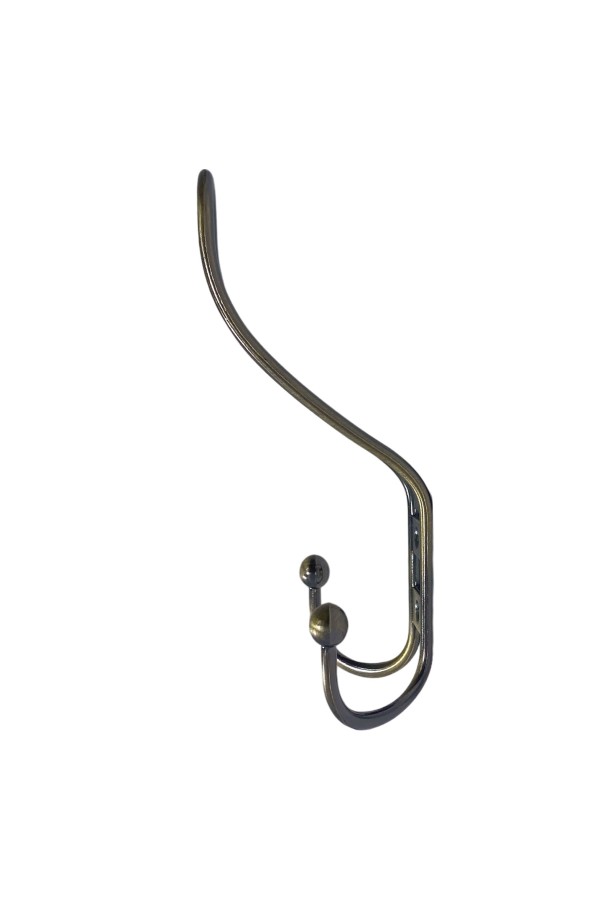 ХБ Крючок для одежды настенный трехрожковый прутковый Бронзовый 2шт