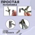 ХБ Крючок трехрожковый UNO Матовый никель 1шт
