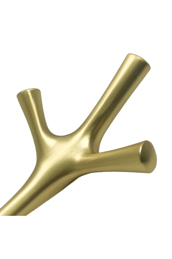 ХБ Крючок трехрожковый UNO Матовое золото 3шт