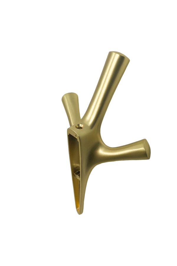 ХБ Крючок трехрожковый UNO Матовое золото 3шт