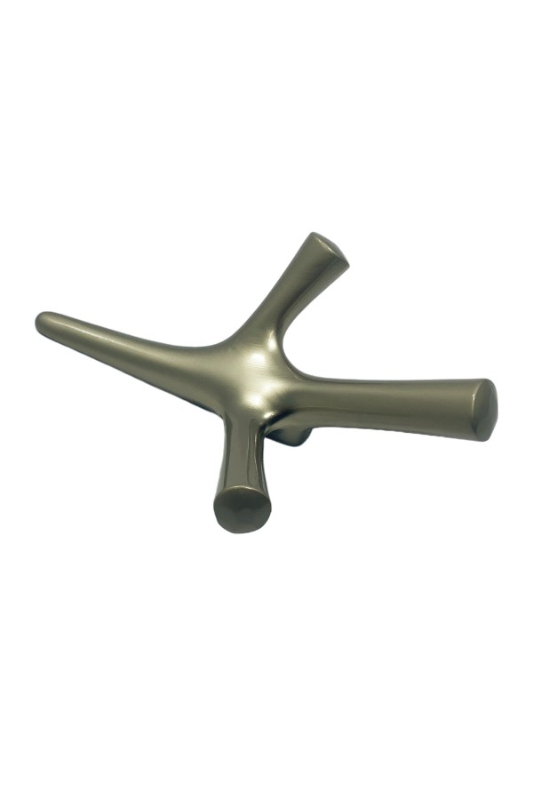 ХБ Крючок трехрожковый UNO Матовый никель 2шт