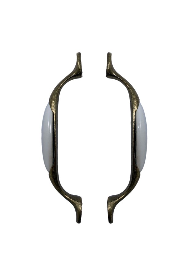 ХБ Керамическая ручка мебельная MOD-2 96мм Бронзовая 10шт