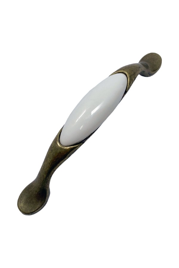 ХБ Керамическая ручка мебельная MOD-2 96мм Бронзовая 8шт