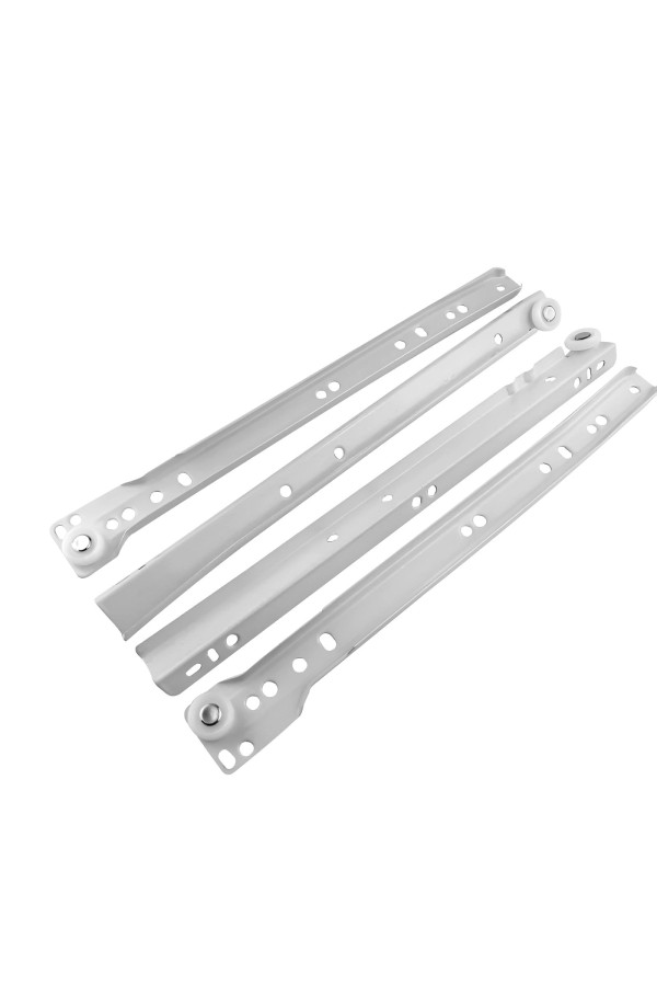 ХБ Роликовые направляющие мебельные 500 мм Цвет: Белый