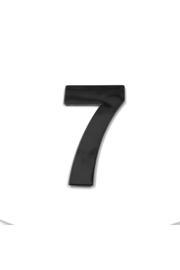 ХБ Дверная цифра "7" металл, на клеевой основе Цвет: Графит