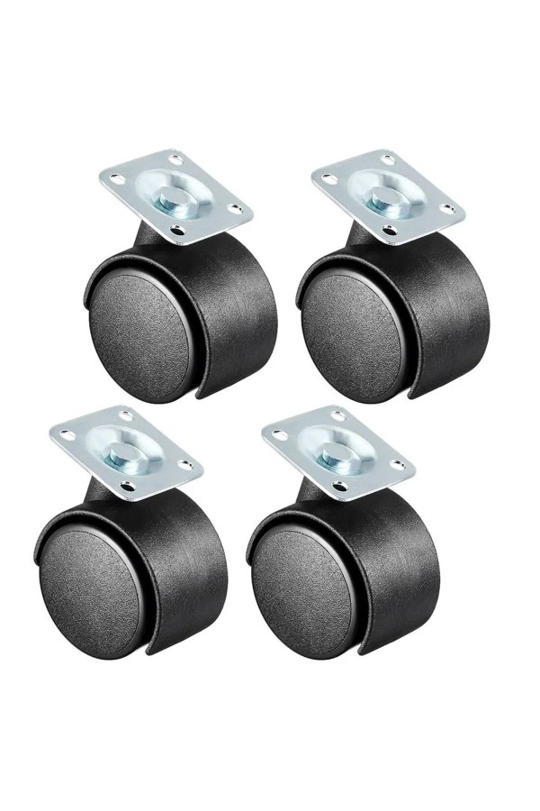 ХБ Колесо(ролик) мебельное 40мм поворотное на площадке