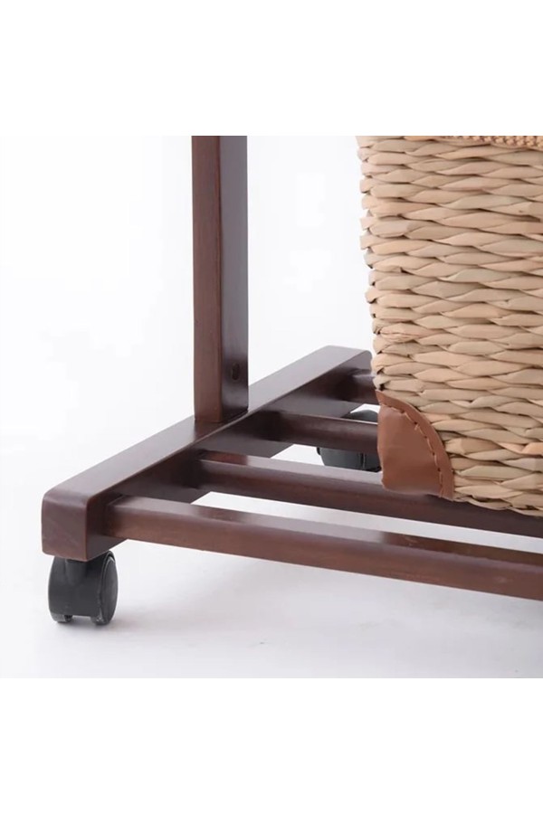 ХБ Колесо (ролик) мебельное 40мм поворотное на резьбе 8мм с тормозом